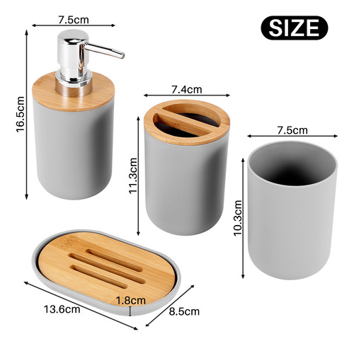 Juego De Accesorios De Baño J4, Dispensador De Jabón, Botell