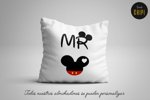 Almohadon Minnie Mickey Pareja Enamorados Novios