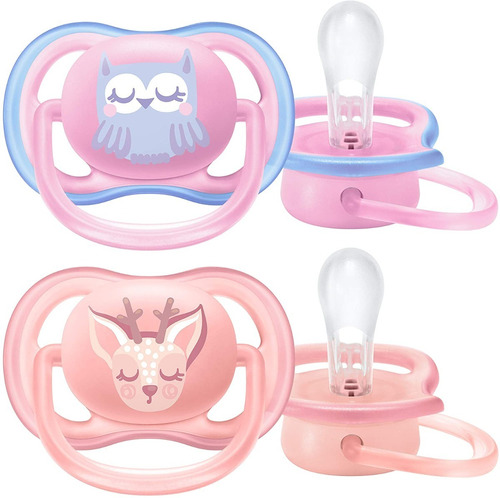 Kit 2 Chupetas Originais Philips Avent 0-6 Meses Menina