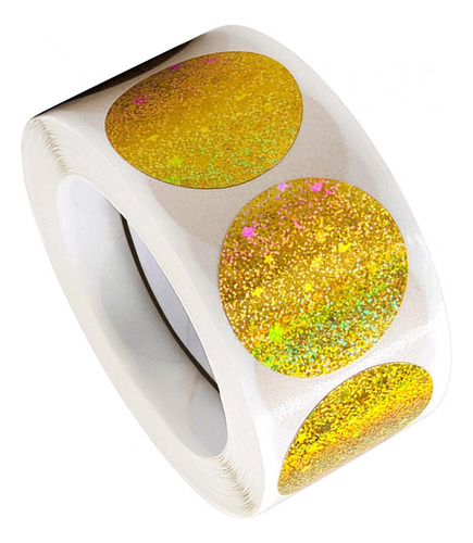 Para 1 Rollo De Pegatinas De Sellado Estilo Dorado D