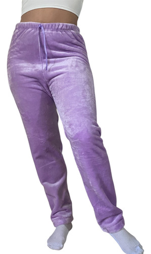Pantalon Pijama Abrigado Polar Soft Peluche Invierno Mujer