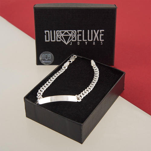 Esclava De Mujer Barbada D 5mm Plata Ley.925 Duodeluxejoyas®