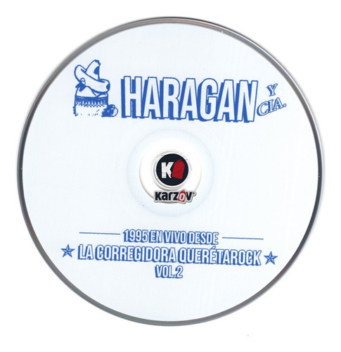 Haragan 1995 Vivo Corregidora Queretarock Vol 2 / Disco Cd
