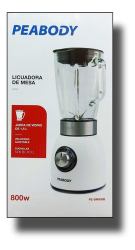 Imagen 2 de 2 de Licuadora Peabody Pe-sm800b