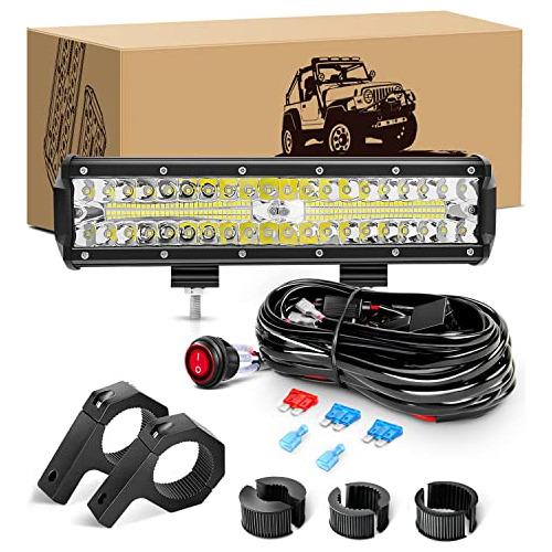 Barra De Luz Led De Triple Fila De 12 Pulgadas, 300 W, ...