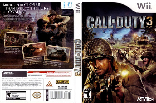 Juego Original Nintendo Wii Call Of Duty 3 Wiisanfer (Reacondicionado)