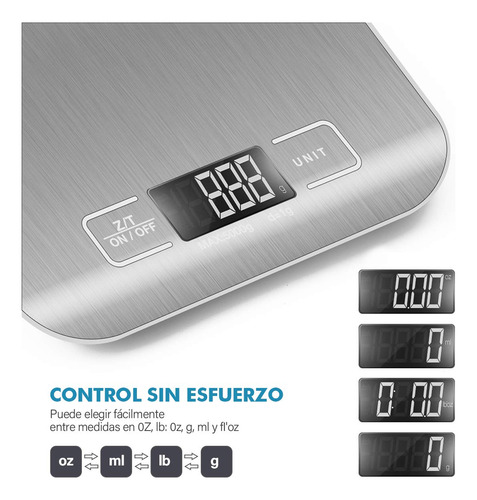 Báscula De Cocina Digital, Báscula Digital Con Pantalla Lcd,