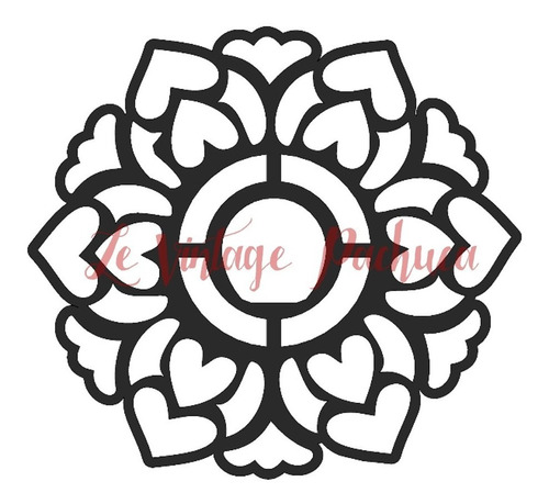 Vector Corte Laser Alta Calidad Cnc Dxf Ai - Mandala Floral