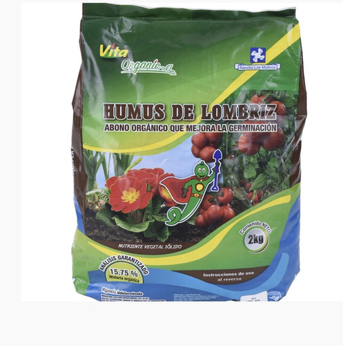 Abono Humus De Lombriz 2 Kg
