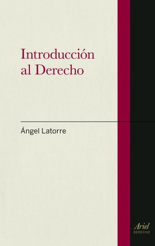 Introducciãâ³n Al Derecho, De Latorre, Ángel. Editorial Ariel, Tapa Blanda En Español