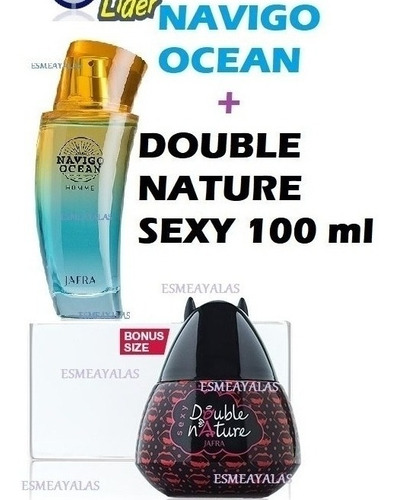 Jafra Double Nature Sexy Mujer 100 Ml+ Navigo Hombre Elegir