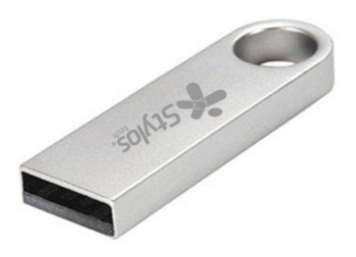 Kit 10 Memorias Usb Stylos 16gb 2.0 Metalica Plata Stmusb2b