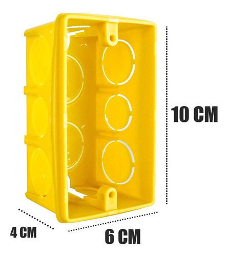 Kit Com 30 Caixa De Luz De Parede 10x6 Reforçada