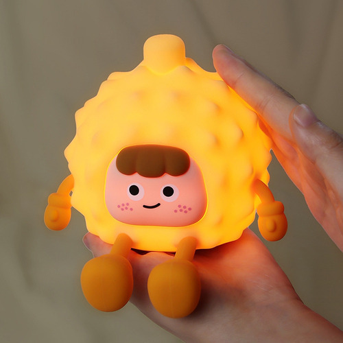 Luz Noturna, Lâmpada De Silicone Durian Fofa, Regulável