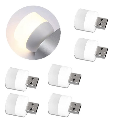 Luz Led Usb Portátil Pc Laptop Iluminación 6pzas