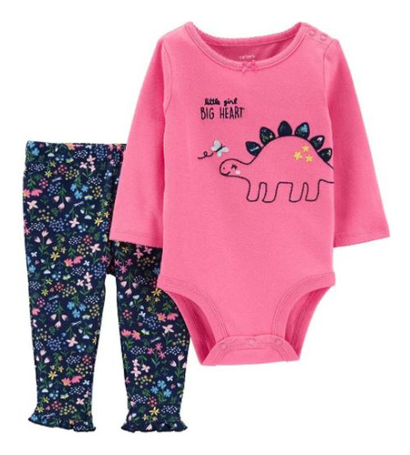 Conjunto Carters Body Y Pantalon Dino Heart Flaber