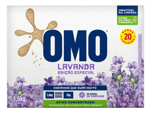 Omo Lavanda Sabão em Pó 1.6kg