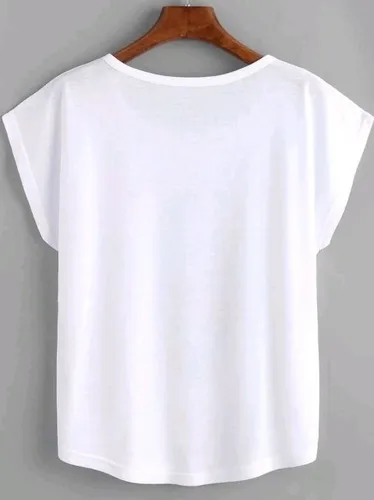 Polera Mujer De Manga Murci lago Estampado Coraz n