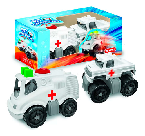 Set De Emergencias Ambulancia Camion Duravit Juego Niños