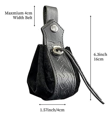 Sumgogo Cinturón Riñonera Medieval Cordón Cuero Casual Sende