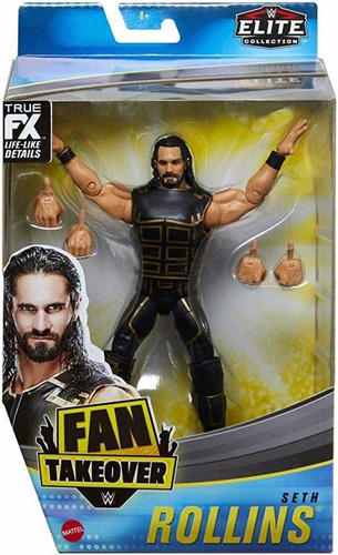 Imagen 5 de 5 de Figura Wwe Mattel Elite Seth Rollins El Mesías Shield Raw