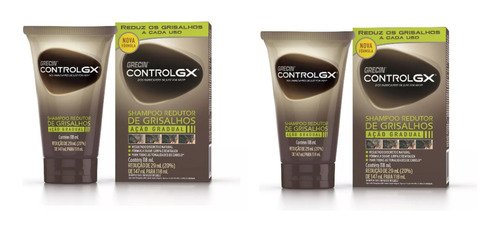 2 X Shampoo Grecin Control Gx  Grises Blancos Canas