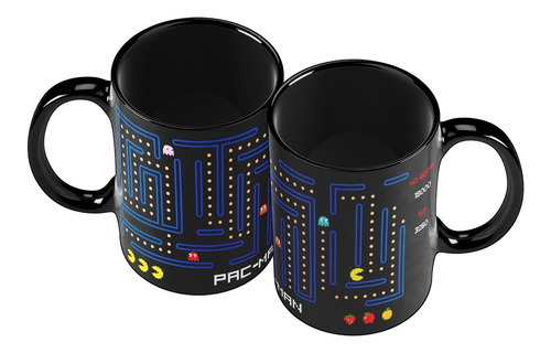 Taza Mug 11oz Pacman Arcade Videojuego Game Retro