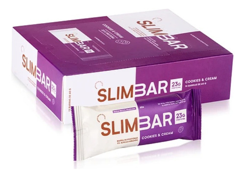 Slimbar Barra De Proteina 5 Sabores Con Colageno - 12 Unid