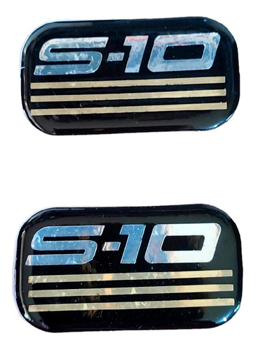 Par Emblemas S10 Chevrolet Laterales 