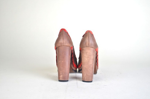 Imagen 5 de 5 de Zapatos Tacos De Cuero De Mujer - Rosario - Ferraro