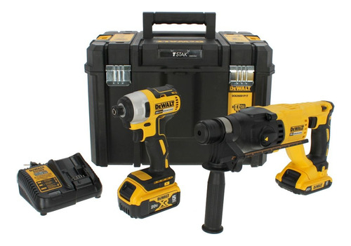 Kit Dewalt Taladro Rotomartillo + Llave Impacto Brushles 20v
