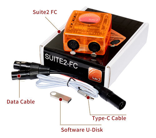 Interfaz Dmx Sunlite Suite 2fc Controlador De Iluminación Dj