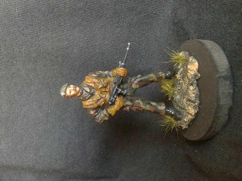 Figura De Plomo 1/32 O 54 Mm Comando Argentino Malvinas
