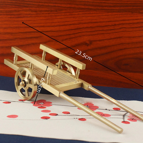 Escultura De Carro Creativa De Latón Con Adorno De Carro