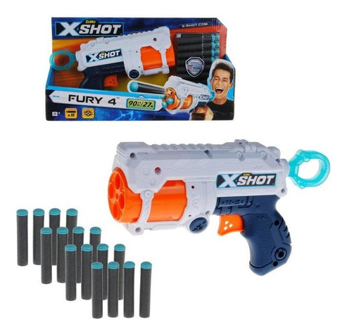 Pistola Fury 4 Lanza Dardos X-shot