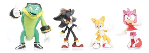 Set 12 Figuras Juguete Sonic Shadow Tail Dr Eggman Vectoc