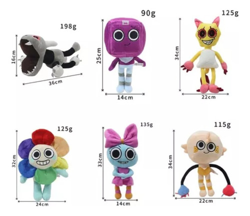 Muñeco De Peluche De Dandy's World, 6 Piezas