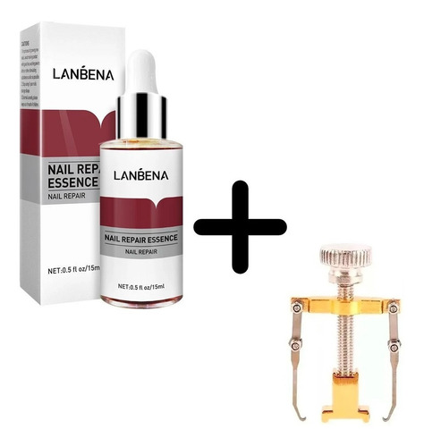 Set 2pz Lanbena Esencia Reparadora Uñas Y Removedor Uñas