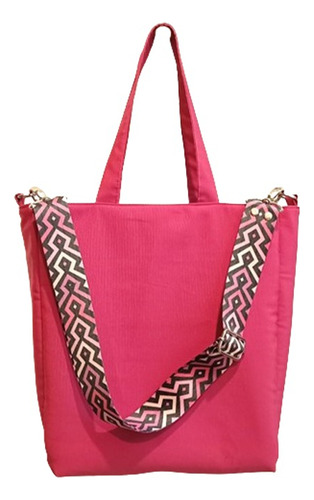 Bolso Tote Shopping Bag Gross Fucsia 