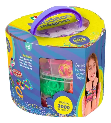 Set Banditas Elasticas Pulseras Crearte Color 3000 Royal