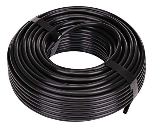 Raindrip 016010t Tubería Negra De 1/4 De Pulgada Por 100 Pie