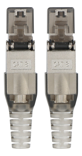 Conector Cat8 Rj45, 2 Unidades, Sin Herramienta De Crimpado,