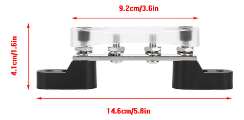 Bloque De Conexiones Eléctricas Buss Bar Stud Terminal 4 Pos