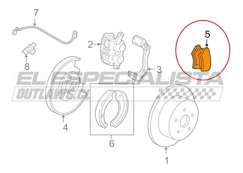 Pastilla De Freno Trasera Lincoln Mark Lt 2007