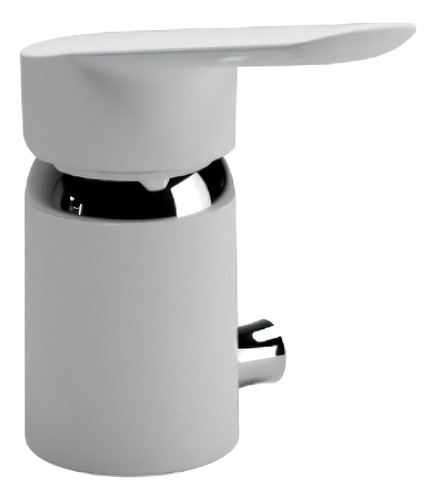 Griferia Para Bidet Aqualia Bruni Monocomando Blanca-cromo Color Blanco