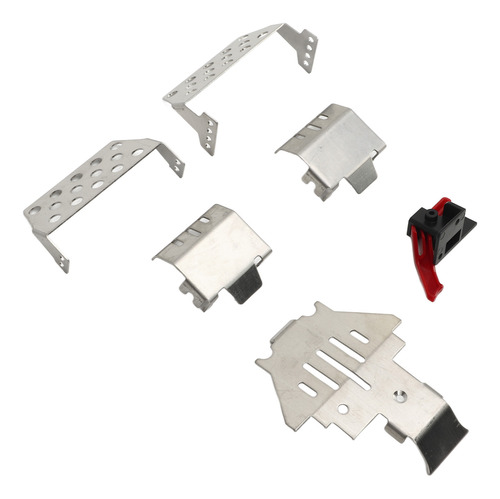 Protector De Acero Inoxidable Rc Car Chassis Armor, 6 Piezas