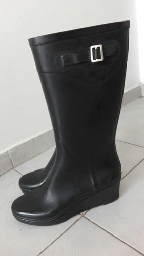 Bota De Lluvia De Taco Chino Caña Alta | MercadoLibre