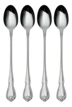 Comprar Cucharas De Té Helado Oneida True Rose, Juego De 4, Plateada
