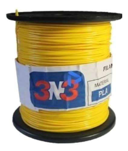 Imagen 1 de 1 de Filamento 3D PLA 3n3 de 1.75mm y 500g amarillo