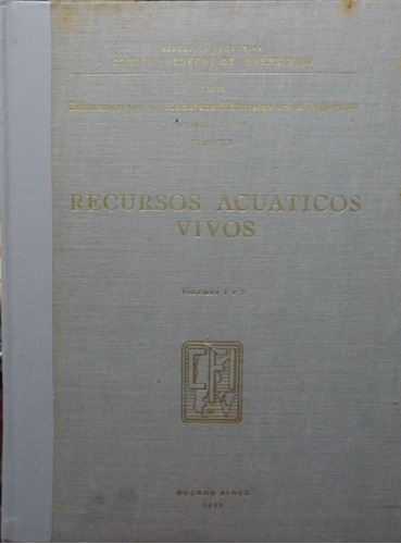 Recursos Acuaticos Vivos Volumen 1 Y 2 Marini Y Lopez